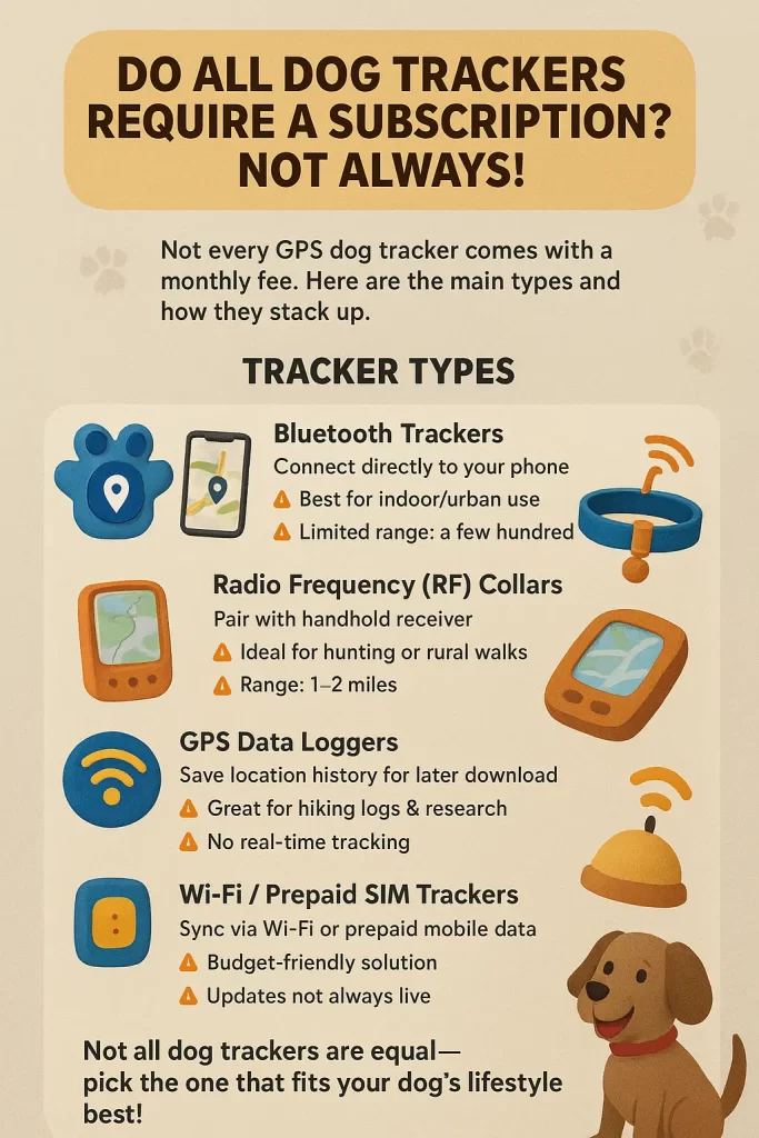 Types of No-subscription Trackers