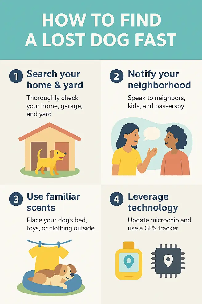 how to find lost dogs