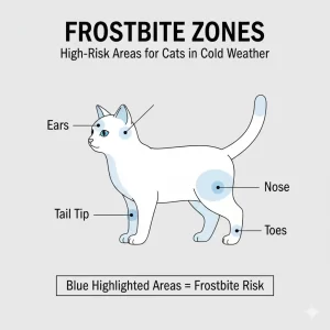 High-risk areas for cats in cold weather